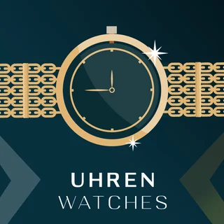 Armbanduhr mit goldenem Gliederband